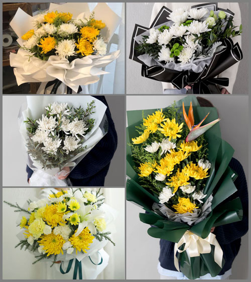 山东临沂沂南县青驼镇白事花束代送